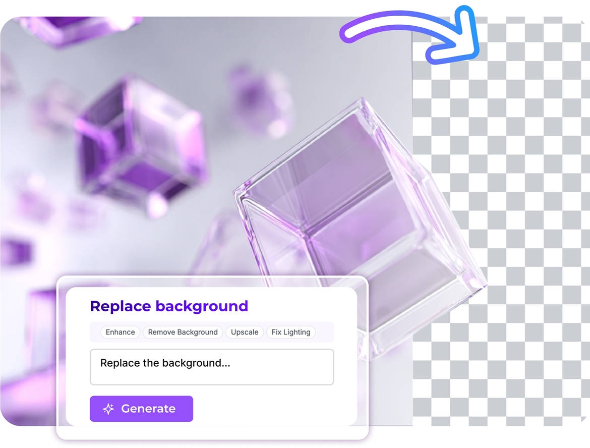 Dynamic background replacement - product photography with AI-enhanced background transformation