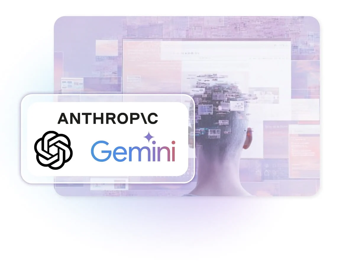 Multiple AI models interconnected for Sitecore XP and XM showing flexible provider integration network