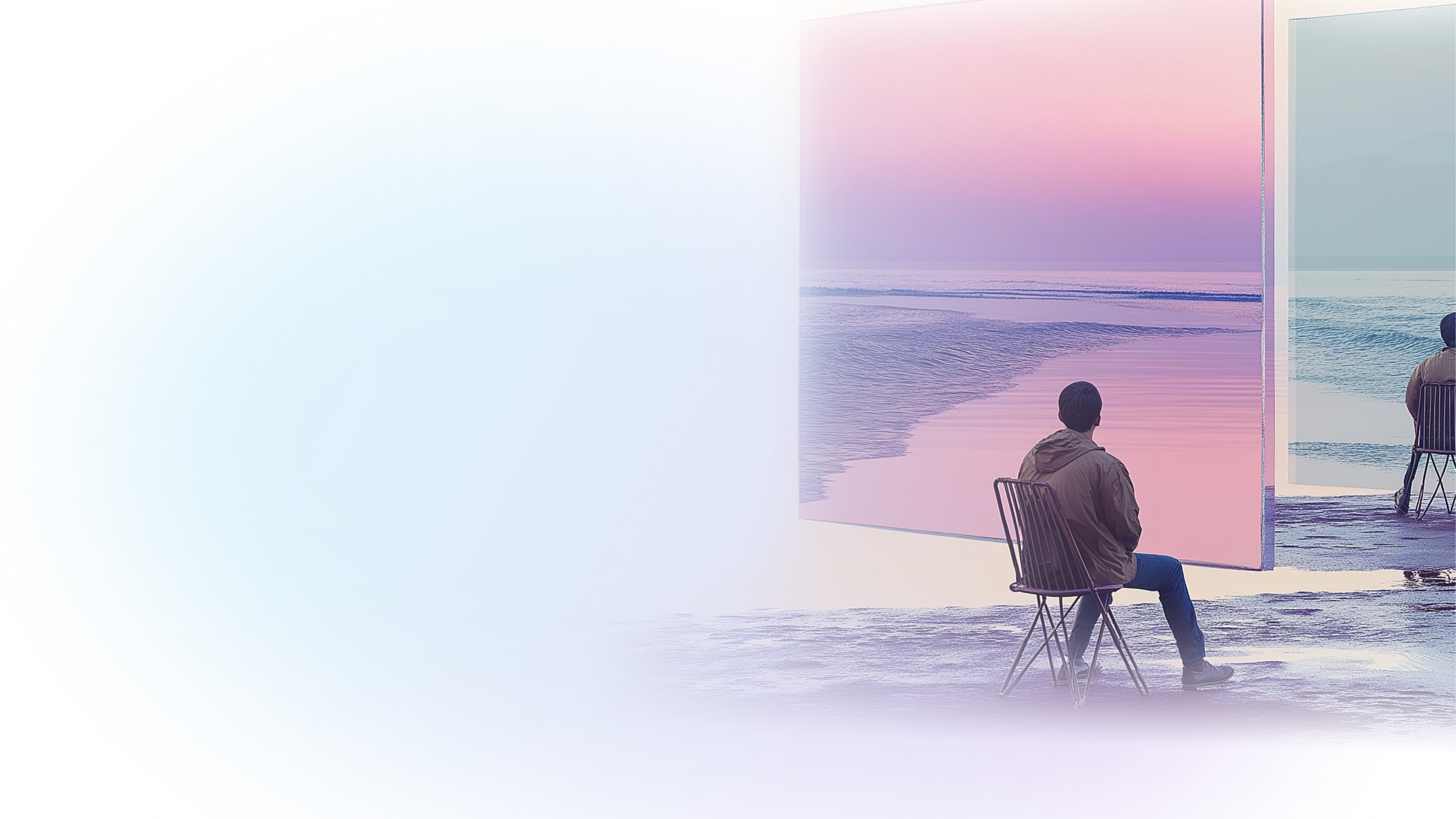 Visual editor workspace showing landing page creation with drag-and-drop components, content tree navigation, and AI-powered content enhancement